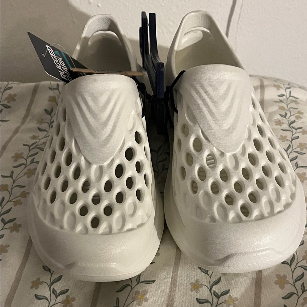 White Slip-On Clogs